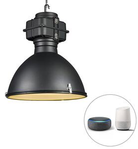 Inteligentní průmyslové závěsné svítidlo černé 53 cm vč. A60 Wifi - Sicko