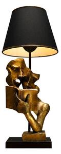 Stolní lampa v černo-zlaté barvě (výška 57 cm) Lecture – Opviq lights