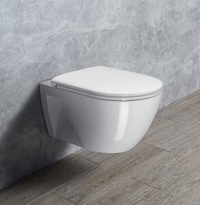 GSI, PURA ECO závisná WC mísa, Swirlflush, 55x36 cm, bílá ExtraGlaze, 880711