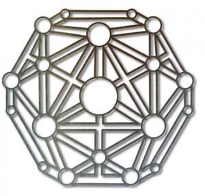 Geometrický obraz na zeď vyřezávaný z dřevěné překližky l SENTOP PR0330