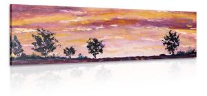 Obraz olejomalba levandulového pole