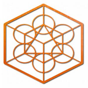 Dřevěný geometrický obraz na zeď žně l SENTOP PR0336