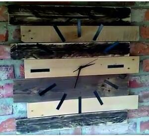Dřevěné hodiny hodinky. Dřevěné hodiny do kuchyně. Nástěnné hodiny dřevěné I SENTOP 12D40177 WOOD