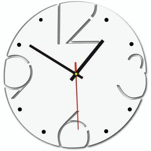 Dřevěné nástěnné hodiny s vyřezávanými čísly I SENTOP HDFK005