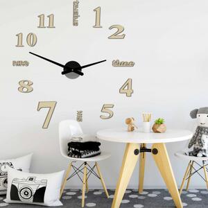 Moderní nalepovací nástěnné hodiny DIY | SENTOP 12P015 BEZ PENA BEZ PLECHU