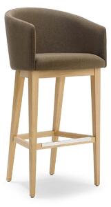ACCENTO - Barová židle AIDA SG SCL - dřevěná podnož