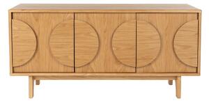 Nízká komoda v dekoru dubu v přírodní barvě 120x58 cm Groove – Zuiver