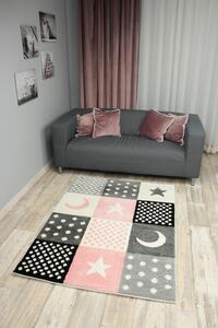 Dětský koberec SLIM 9997 šedý / vícebarevný