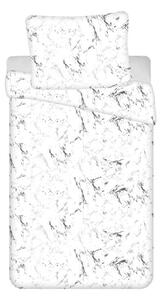 JERRY FABRICS MICRO Polyester - mikrovlákno, 3D Povlečení Mramor bilý 140/200, 70/90 cm