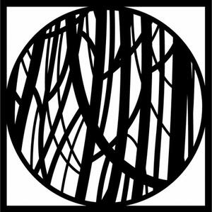 Dřevěný nástěnný obraz linky - HOGFOG 4047 PR0392-A