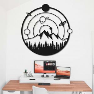 Originální nástěnná malba planety ve vesmíru | SENTOP PR0418 plywood