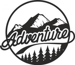 Dřevěný nástěnný obraz s přírodním motivem adventure| SENTOP PR0421
