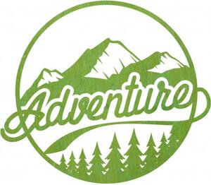 Dřevěný nástěnný obraz s přírodním motivem adventure| SENTOP PR0421