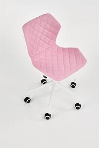 HALMAR MATRIX 3 dětská židle růžová/bílá