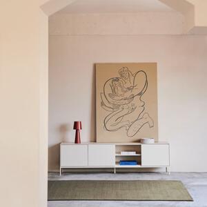 Bílý lakovaný TV stolek Kave Home Vedrana II. 195 x 40 cm