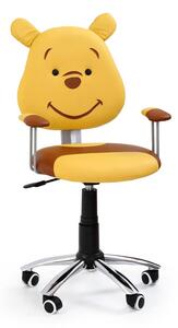 HALMAR KUBUS dětská židle žlutá/hnědá