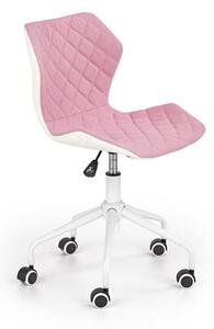 HALMAR MATRIX 3 dětská židle růžová/bílá