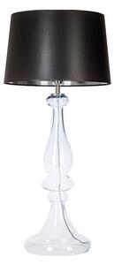 4concepts Luxusní stolní lampa LOUVRE Barva: Černo-stříbrná