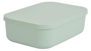 Světle zelený plastový úložný box s víkem 24x18x8 cm – Homéa