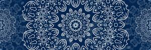 Obraz modrá Mandala s abstraktním vzorem
