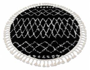 Koberec BERBER ETHNIC G3802 kruh černý / bílý Fredzle berber marokánský