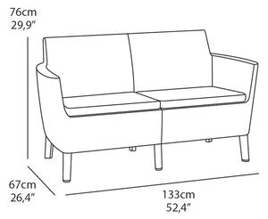 Pohovka SALOMON 2 seater sofa | cappuccino