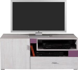 Next televizní stolek NX12 Zvolte barevné provedení: bělená borovice - viola