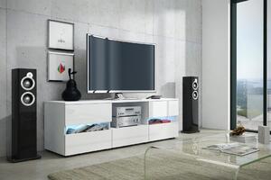 Televizní Tv stolek Global 2 bílá/bílý lesk