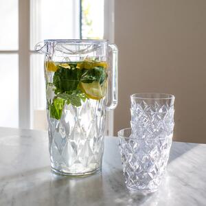 Koziol džbán CRYSTAL 1,6 l + 4 skleničky 200 ml, čirá