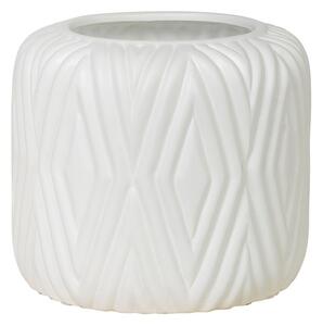 Broste květináč RHOMBE p. 16 cm, bílý