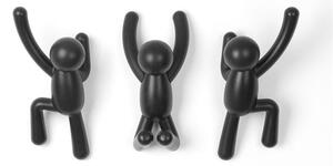 UMBRA háček ba zeď BUDDY set/3ks černý