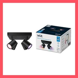 WiZ Imageo bodové LED svítidlo 4x GU10 4,9W 345lm 2200-6500K RGB IP20, černé