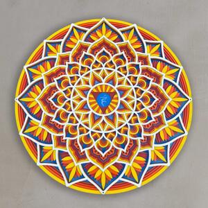 Vyřezávaná dřevěná 3D mandala na zeď | SENTOP PR0460-A