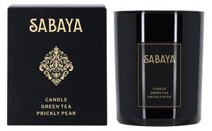 Sabaya Vonná sójová svíčka Zelený čaj a opuncie, 175 g