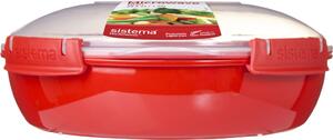 Sistema Kulatá miska pro skladování a ohřívání jídla Microwave dish 1,29 l, červená
