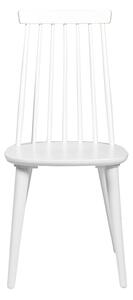 Bílá kaučuková jídelní židle Rowico Bolat