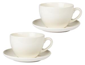 ERNESTO Sada šálků na latté / cappuccino, 2dílná sada (šálky na cappuccino, bílá) (100349002002)