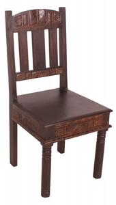 Set 2 židlí z recyklovaného dřeva Mamba