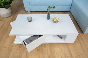 Noble Home Konferenční stolek FERDINAND, 120 cm, bílá