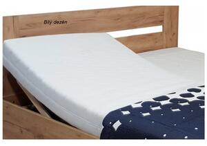 Lux postel zvýšená s úložným prostorem a matracemi 180cm 180 x 200cm Bílá