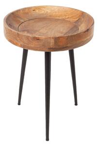 Noble Home Přírodní mangový odkládací stolek Punaro, 35 cm