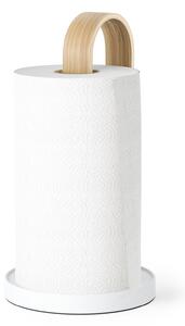 Umbra Držák na papírové utěrky BELLWOOD v. 31 cm, bílý/přírodní