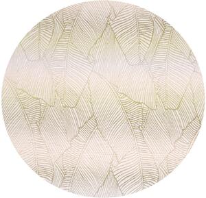 Vesna | Dekorační tkanina BRIL LIST zeleno-šedá šíře 140 cm