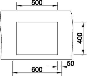 Nerezový dřez Blanco Z-STYLE 500-U nerez hedvábný lesk