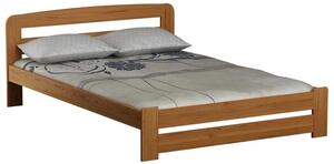 Dřevěná postel Lidia 180x200 + rošt ZDARMA (Barva dřeva: Ořech)