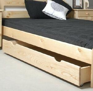Zásuvka pod postel s matrací 200 cm (Barva dřeva: Borovice)