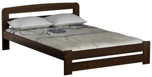 Dřevěná postel Lidia 180x200 + rošt ZDARMA (Barva dřeva: Ořech)
