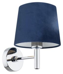 Argon 3908 - Nástěnná lampa BOLZANO 1xE27/15W/230V modrá/lesklý chrom AR3908