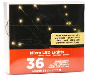 Zaparkorun Víceprutý mikro LED pásek na baterie - 53 cm - 36 diod - teplá bílá