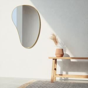 Zrcadlo Umbra HUBBA PEBBLE 61x91cm s mosazným lemem